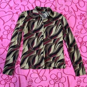 Vintage Y2K retro groovy blouse